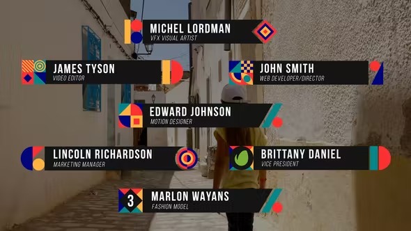 Videohive Shape Lower Thirds 39228050