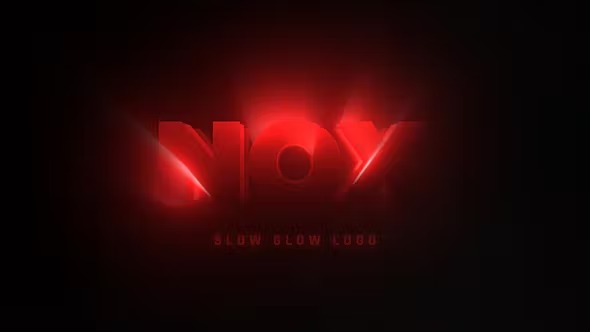 Videohive Slow Glow Logo 39659235