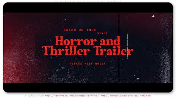 Videohive Suspense and Horror Trailer 39510932