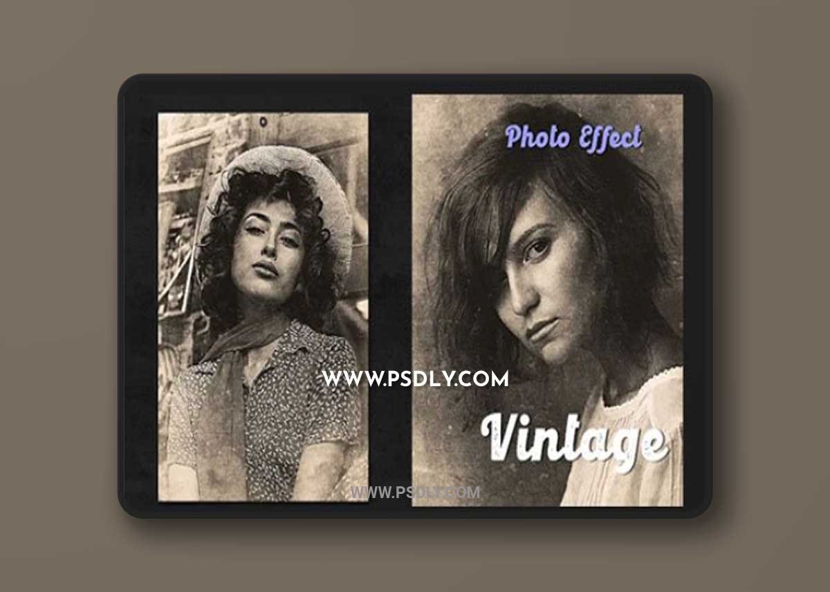Vintage Photo Effect Overlays For Photoshop