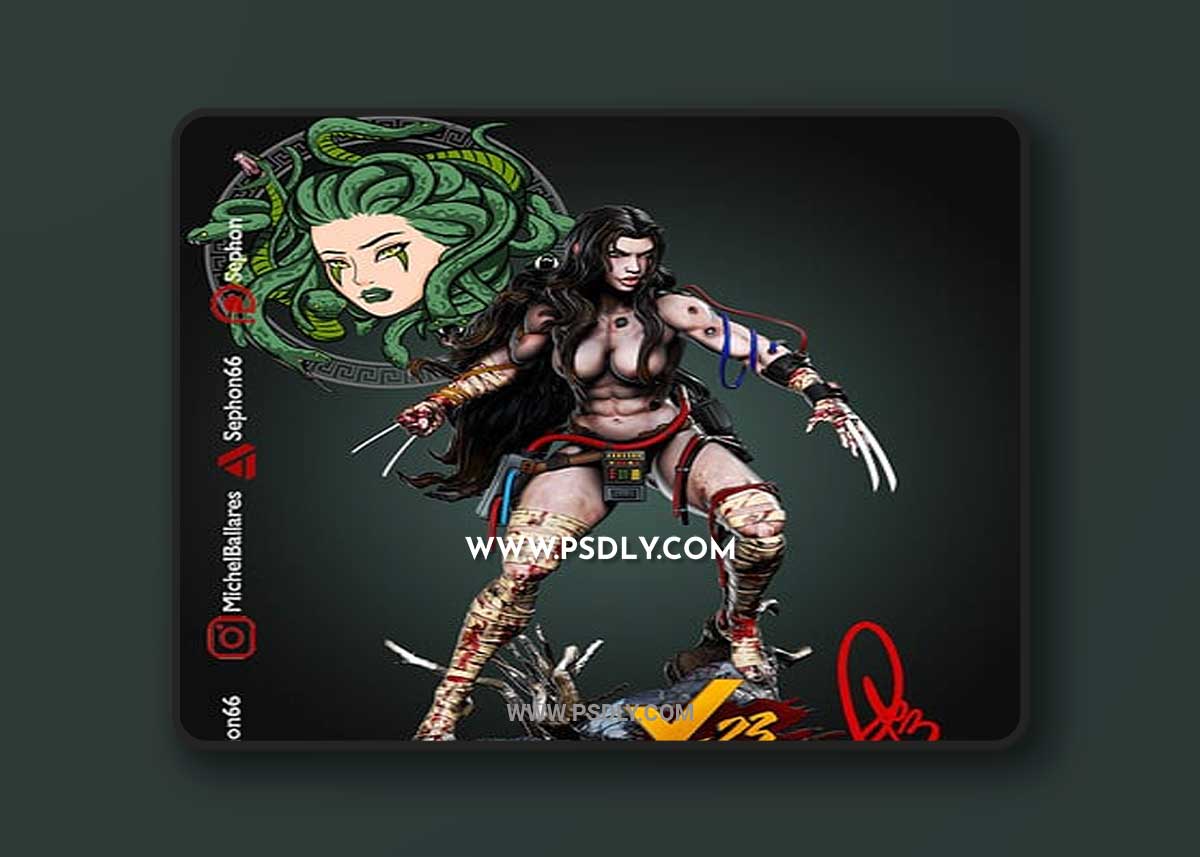 X-23 – Creative Geek 3D Print 3D Model