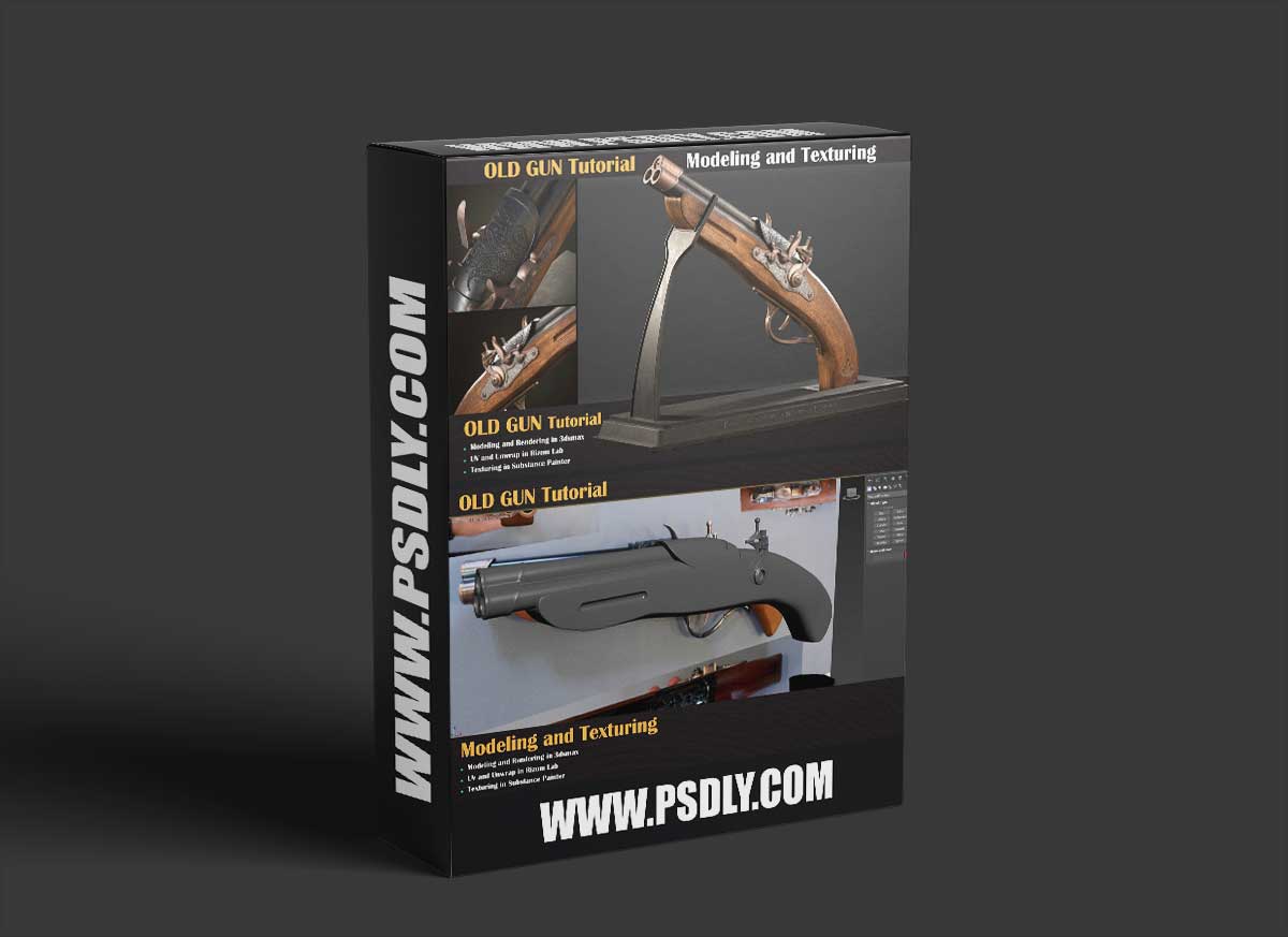 ZBrushCentral - OLD GUN Tutorial ( Modeling, Texturing, Lighting )