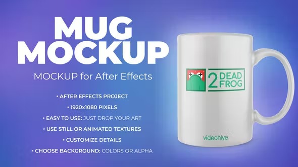 Videohive Mug Mockup Template - Animated Mockup PRO 39523525