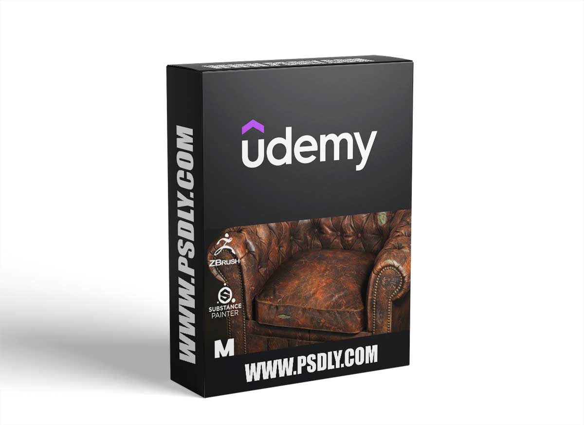 Chesterfield Sofa Video Game Asset Prop Modeling Texturing