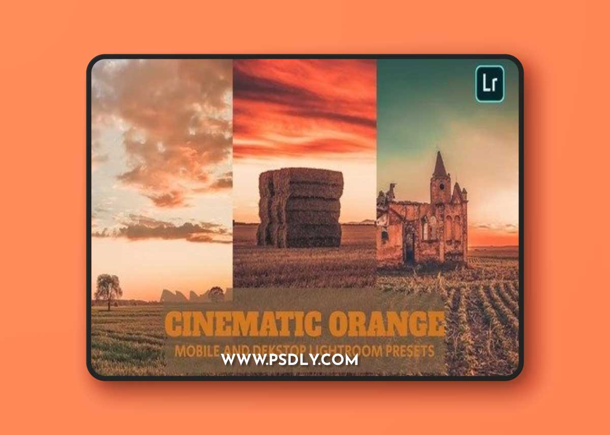 Cinematic Orange Lightroom Presets Dekstop Mobile