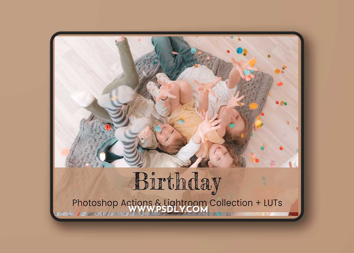 CreativeMarket - Birthday Photoshop Actions Lightroom 6281353