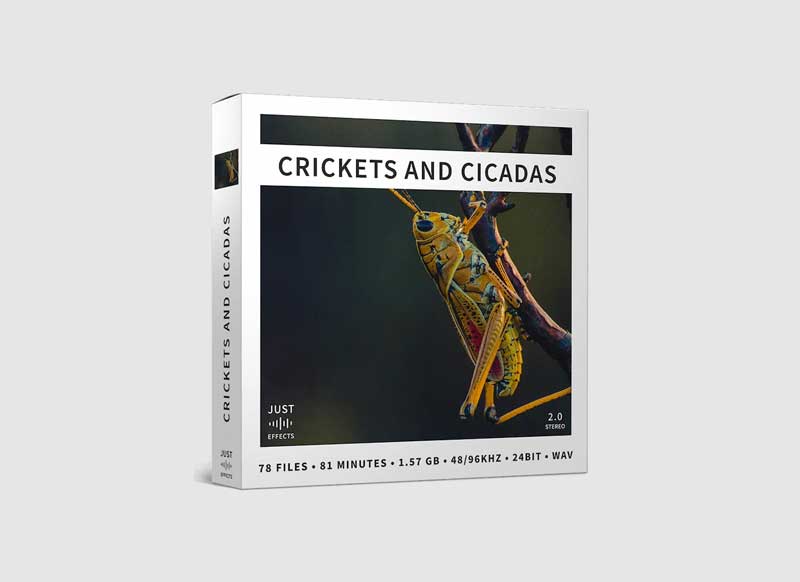 Just Sound Effects Crickets and Cicadas WAV-ViP