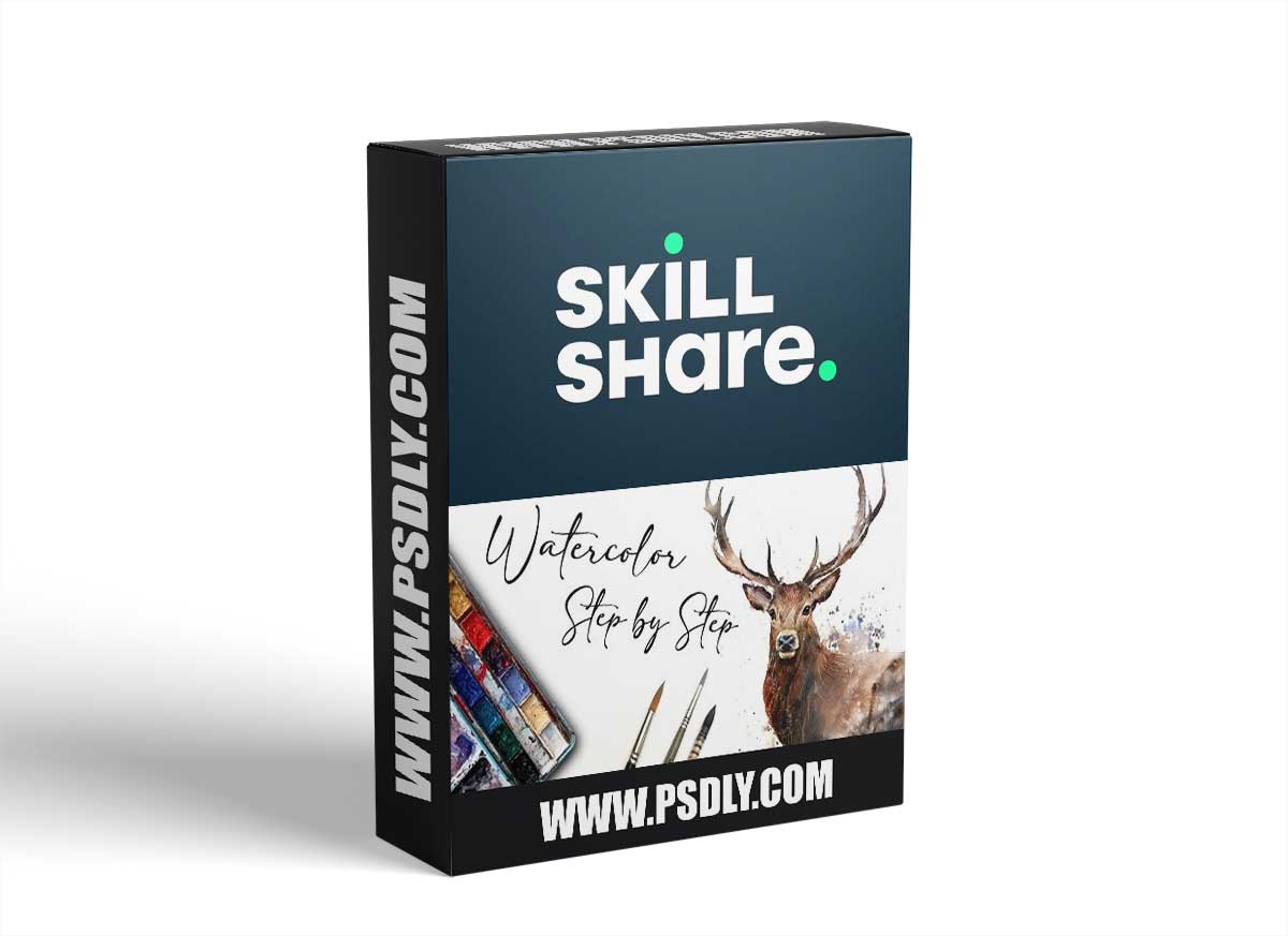 Learn to Paint a Stag in Watercolor: Step-by-Step Painting Using Easy, Loose & Expressive Techniques