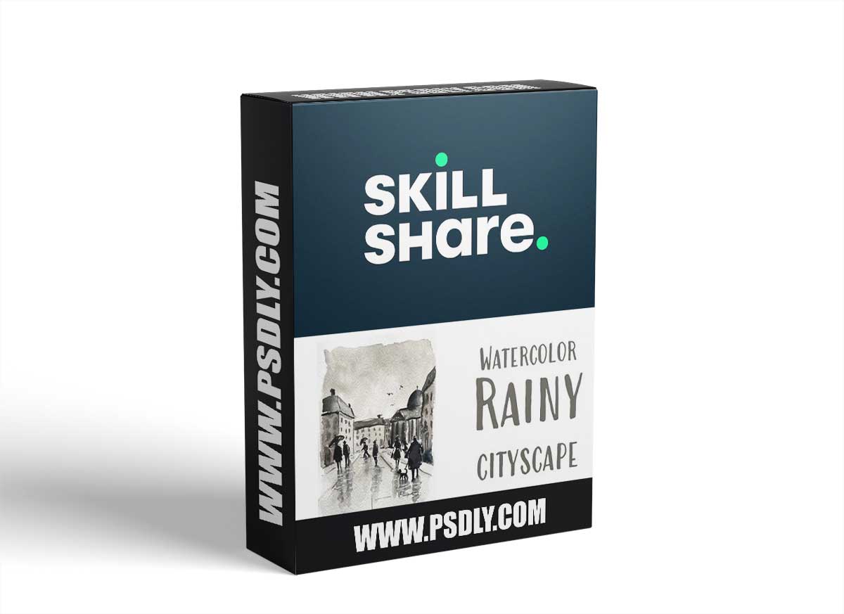 Monochromatic Urban Sketching: Easily Add People to a Rainy Cityscape