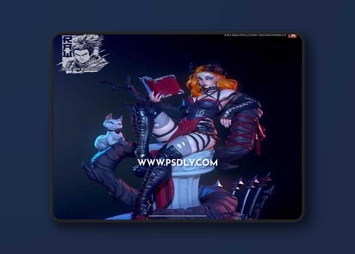 PinUp Rosine 3D Print