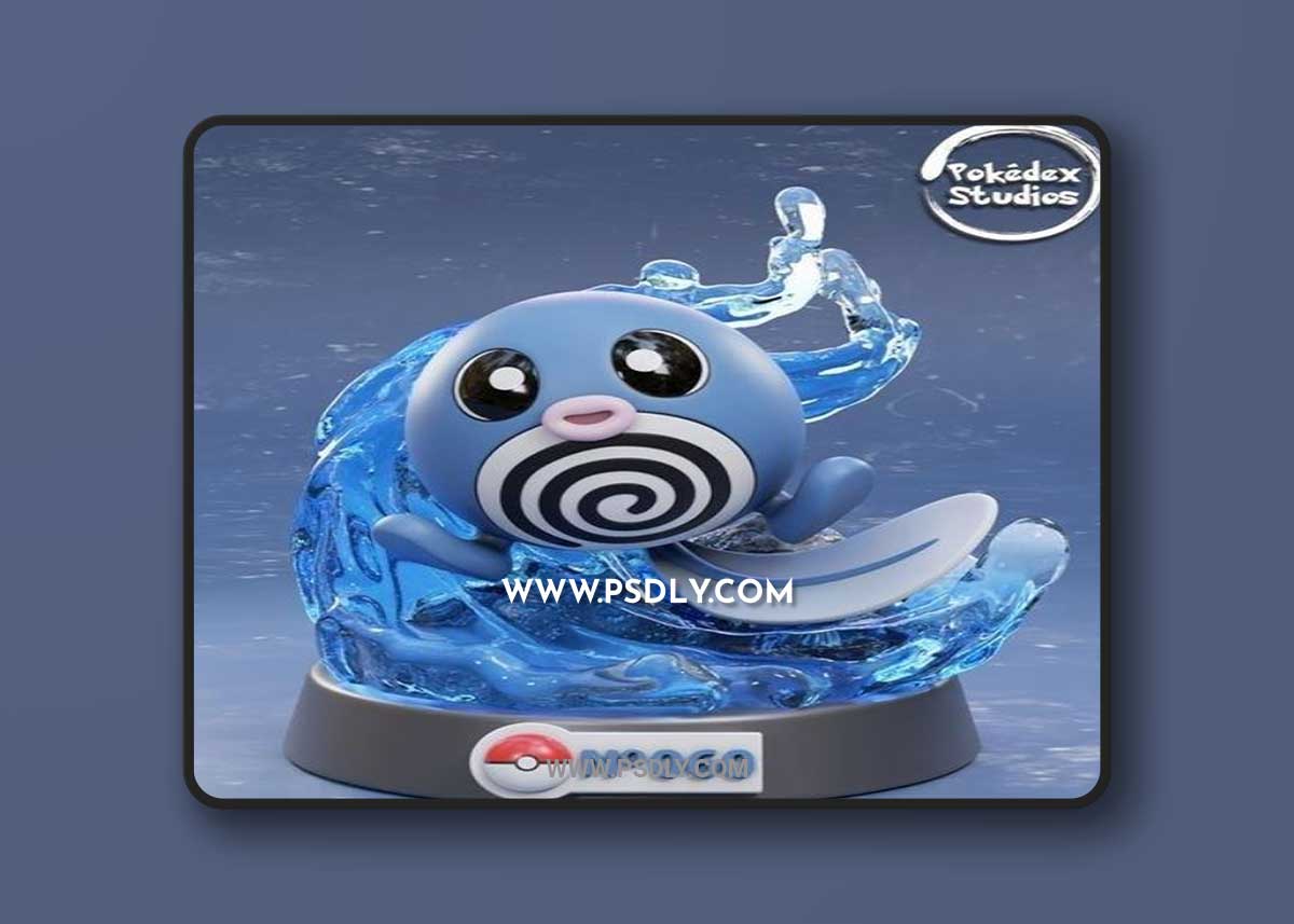 Pokédex Studios - 060 Poliwag 3D Print