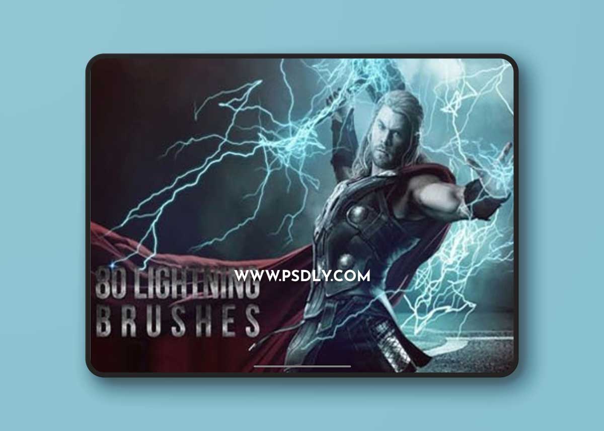 Ultimate Collection of Lightning Brushes For Photoshop
