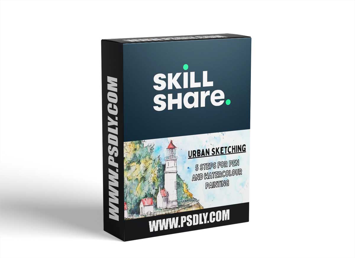 Urban Sketching in 5 Steps - Learn to Use Pen and Watercolour Techniques