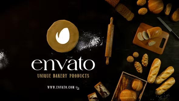 Videohive Bakery Products Intro 40174226