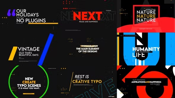 Videohive Creative Typography Titles 2 40235887