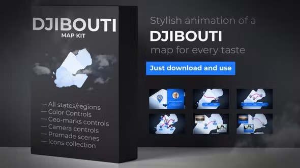Videohive Djibouti Map - Republic of Djibouti Map Kit 39888521