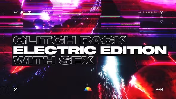 Videohive Electric Glitch Transitions 38511091