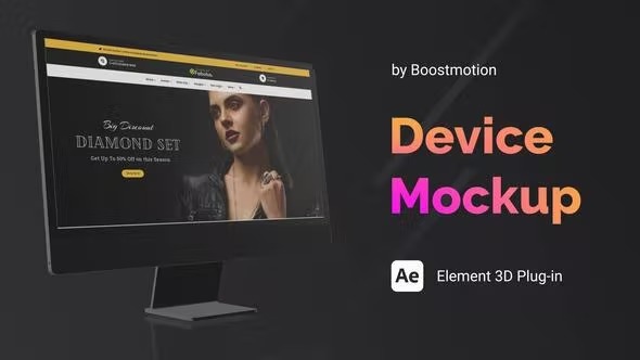 Videohive Fashion - Website Presentation Fashion Device Mockup 39638512