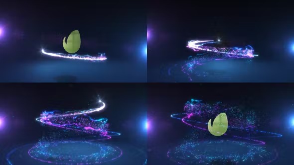 Videohive Glowing Particles Logo Reveal 18 17732008