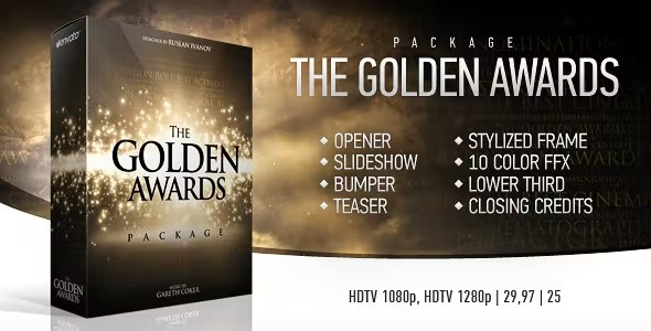 Videohive Golden Awards Package 3719926