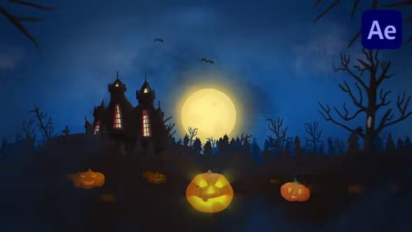 Videohive Halloween Logo Reveal 40021358