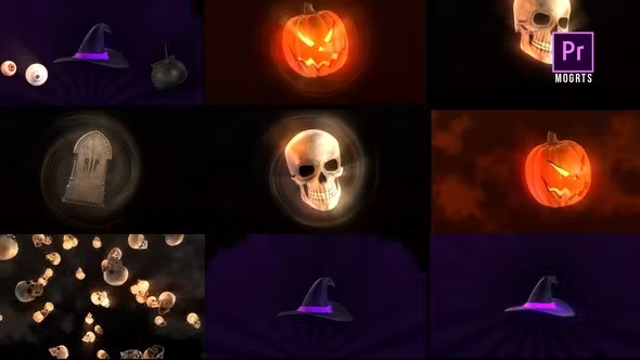 Videohive Halloween Spooky Transitions 40497477