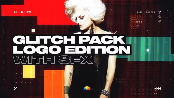 Videohive Logo Glitch Transitions 38524098