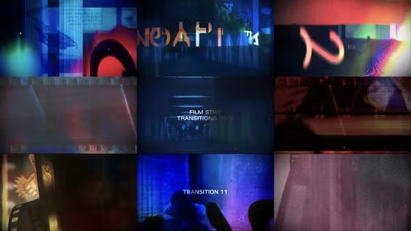 Videohive Old Film Strip Transitions Pack 40178382