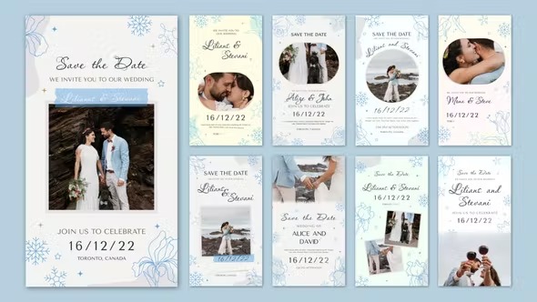 Videohive Wedding Invitation Instagram Stories 40315769
