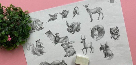 Draw in 60 Seconds: Woodland Animals 2 image 1