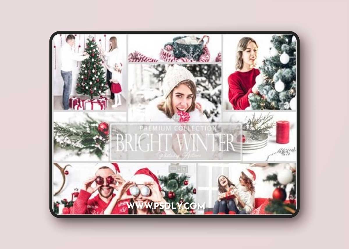 12 Photoshop Actions, Bright Winter Ps