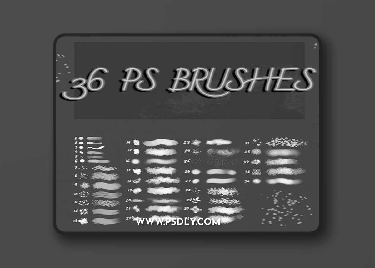 30+ Painting Texture Brushes for Photoshop