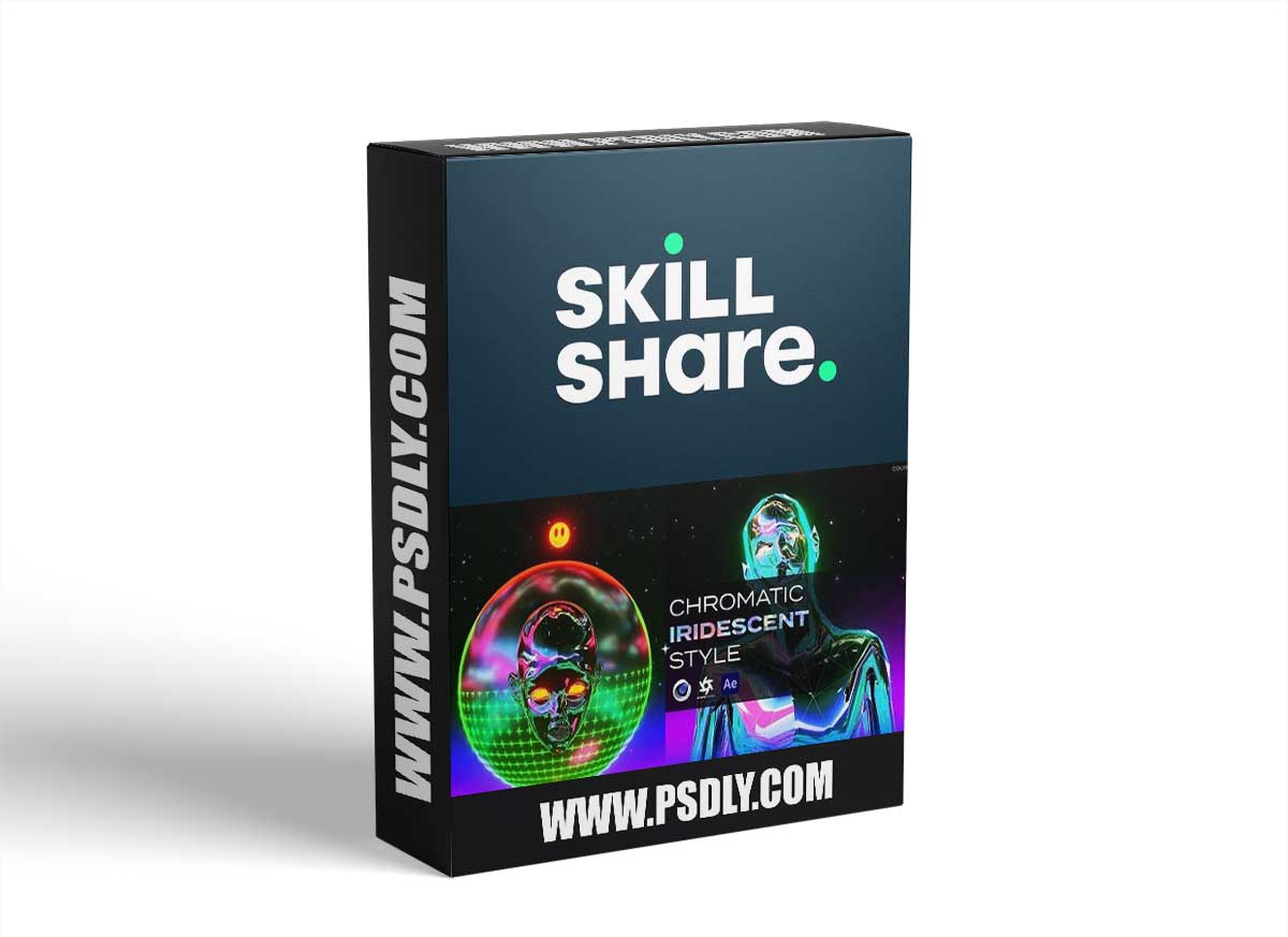 3D Chromatic Iridescent Animation Style in Cinema4D Octane Render