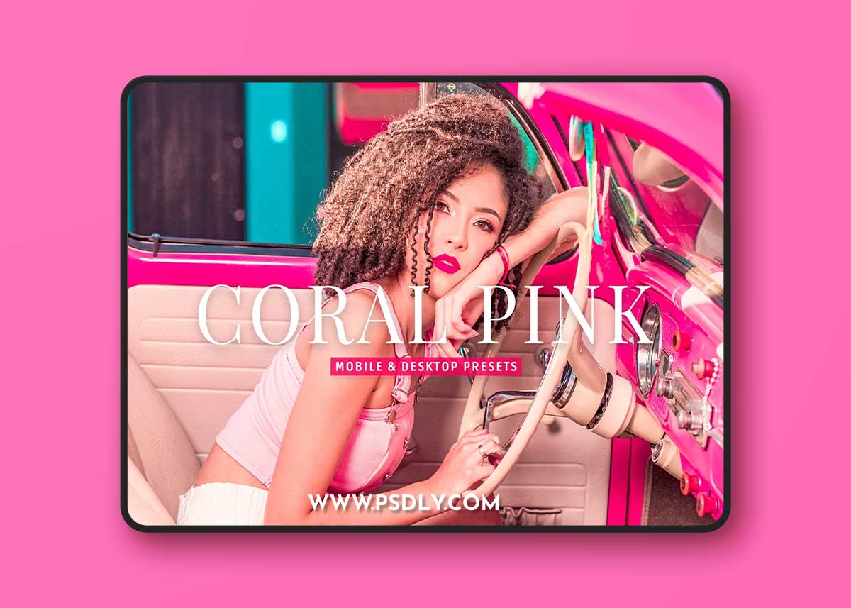CreativeMarket - Coral Pink Pro Lightroom Presets 10881718