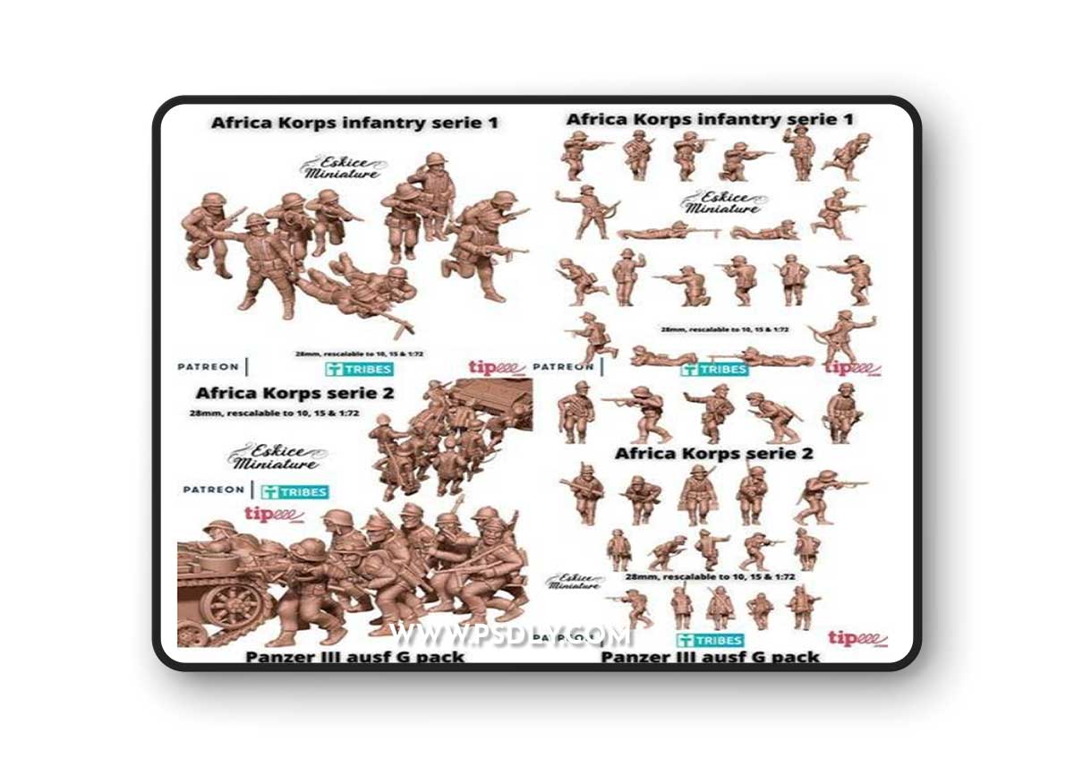 Eskice Miniature Pack 2022 – 3D Print