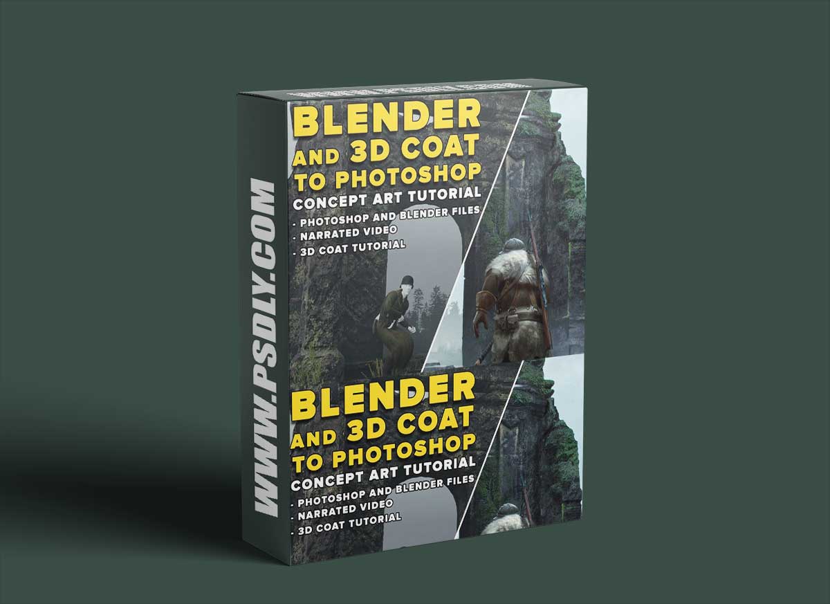 Gumroad – Blender And 3D Coat To Photoshop – Concept Art Tutorial