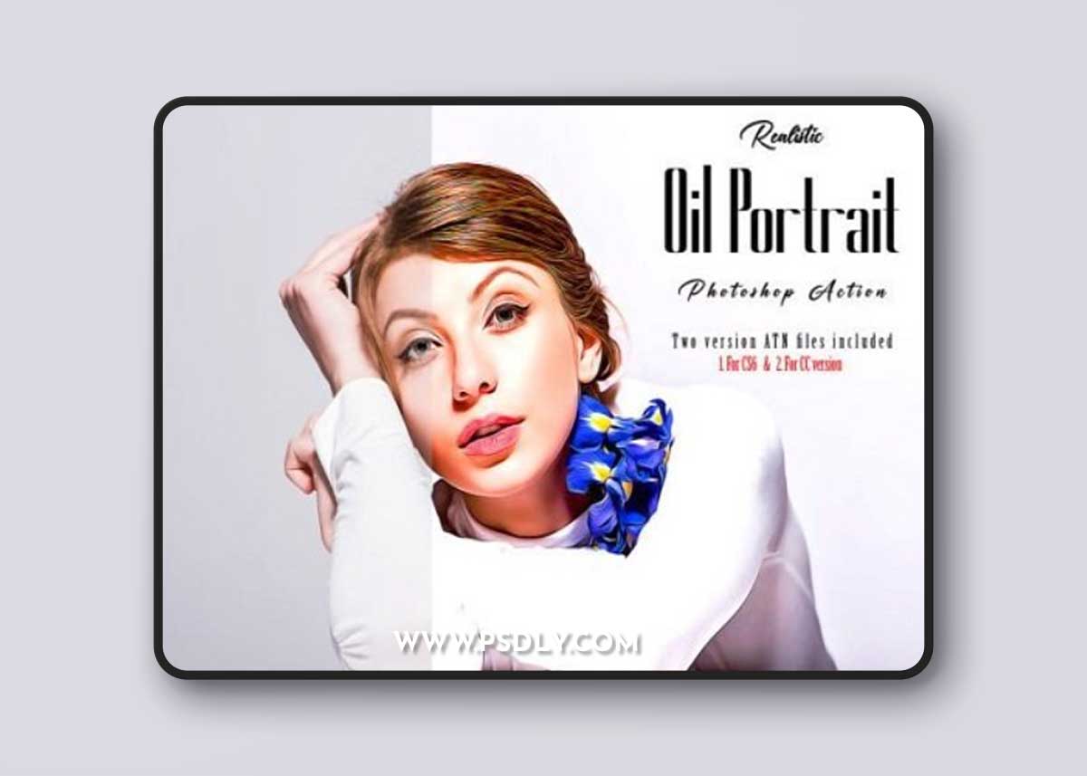 Realistic Oil Portrait Photoshop Action