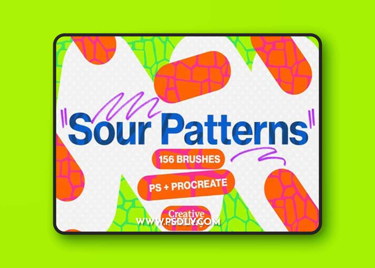 Sour Patterns - 150+ Photoshop Brushes