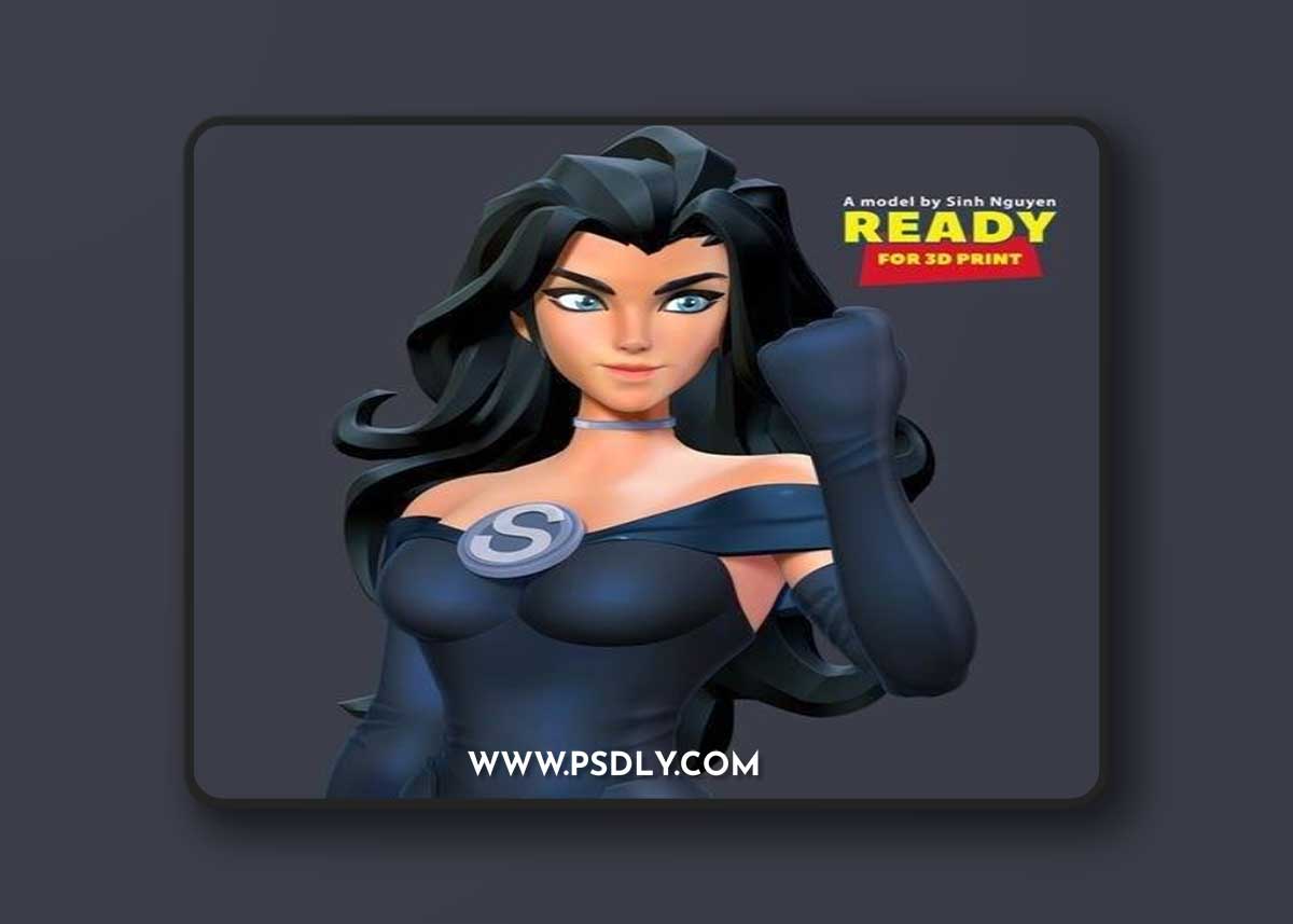 Superwoman Stylized 3D Print