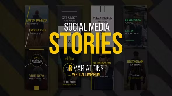 Videohive 8 Social Media Stories 41751241