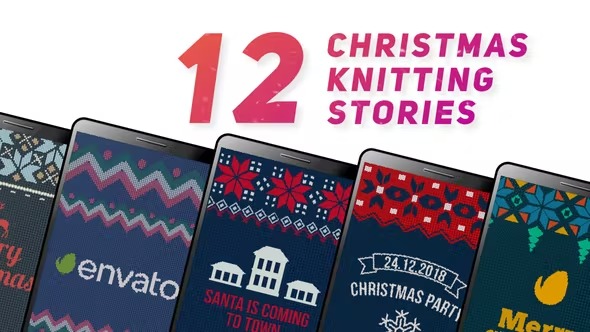 Videohive Christmas Knitting Stories 22882012