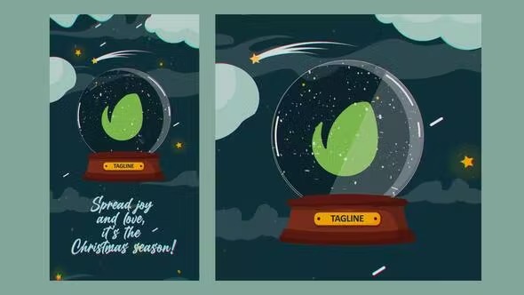 Videohive Christmas Snowball Logo 41881538