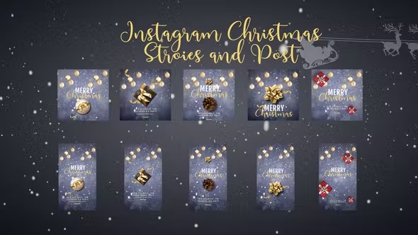 Videohive Christmas instagram stories and post 41810617
