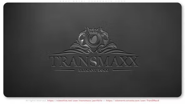 Videohive Grey Metal Corporate Logo 40541496