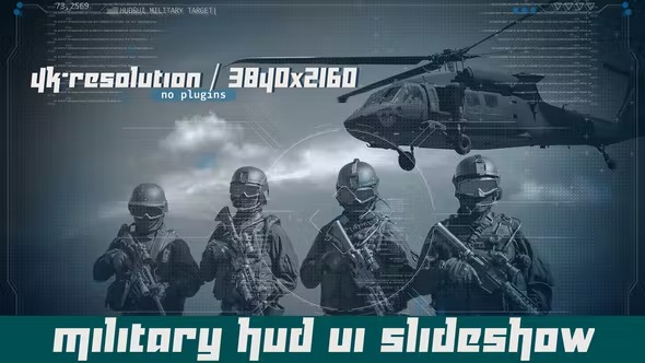Videohive Military HUD UI Slideshow 40727437