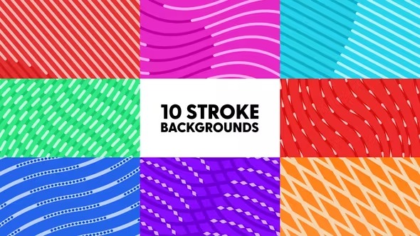 Videohive Stroke Backgrounds 41941805