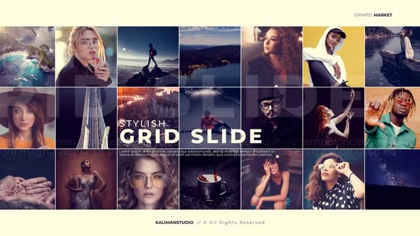 Videohive Stylish Grid Slide 25099632