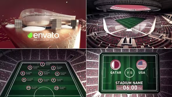 Videohive World Soccer Qatar 2022 Al Rayyan Stadium 40824840