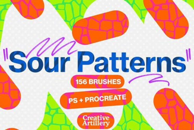 Sour Patterns - 150+ Photoshop Brushes 3 image 226