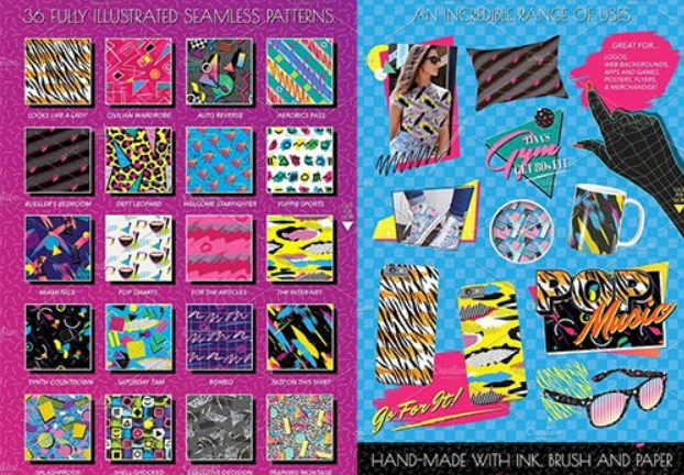 The Ultimate 1980s Pattern Bundle 2 image 425